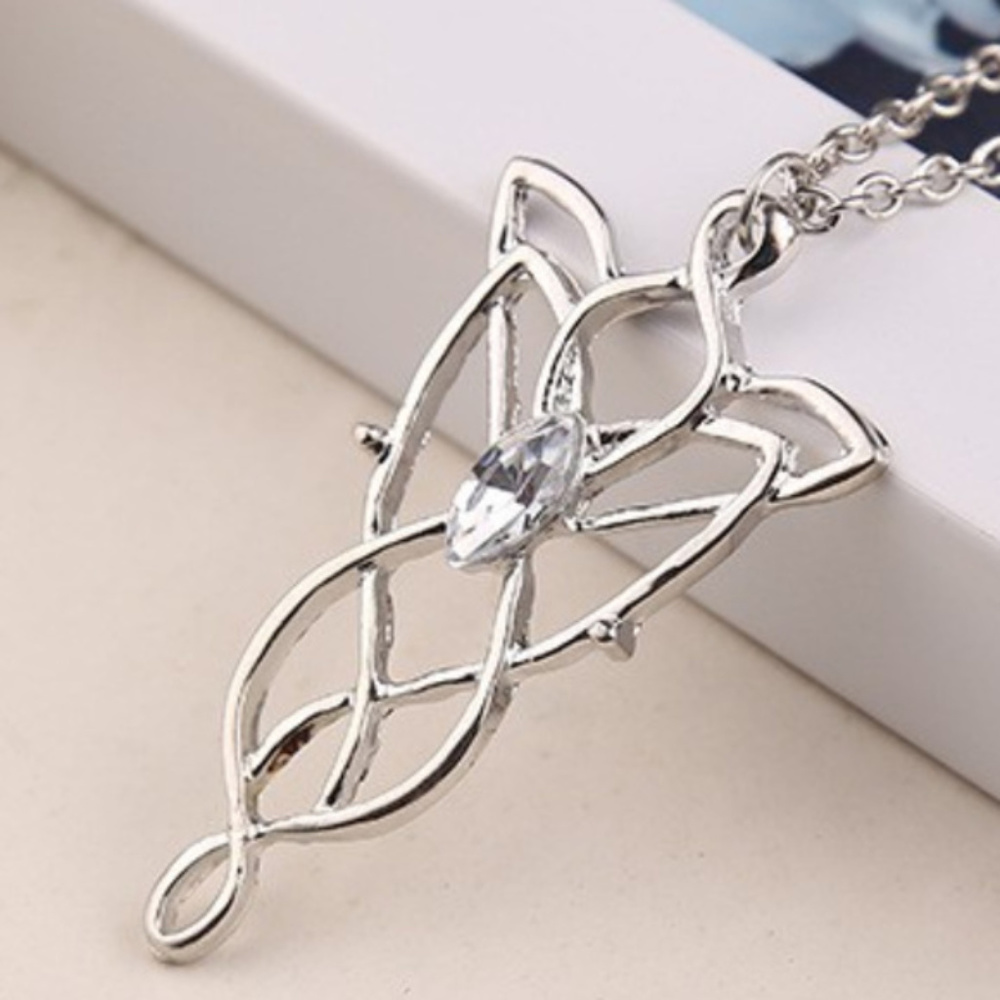 Elven Necklace Silver Plated Jewelry